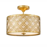 Gilded Nola Pendant from the Arabella range. Arabella 2 Light Duo-Mount Medium Pendant – SKU GN-ARABELLA-P-M