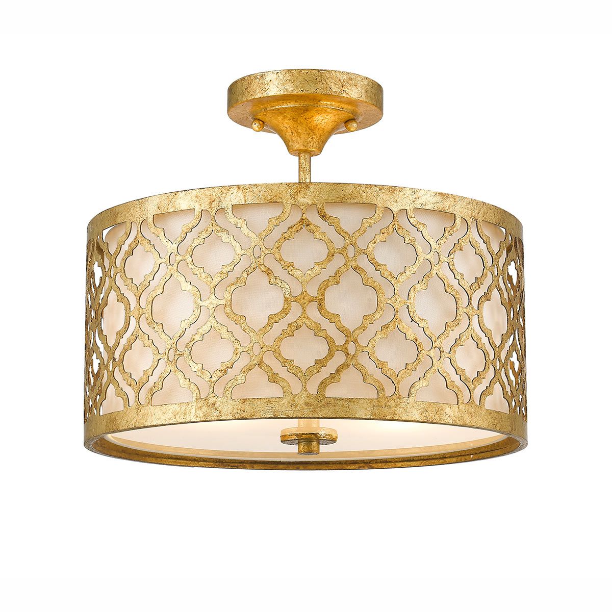 Gilded Nola Pendant from the Arabella range. Arabella 2 Light Duo-Mount Medium Pendant – SKU GN-ARABELLA-P-M