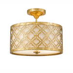 Gilded Nola Pendant from the Arabella range. Arabella 2 Light Duo-Mount Medium Pendant Product Code = GN-ARABELLA-P-M