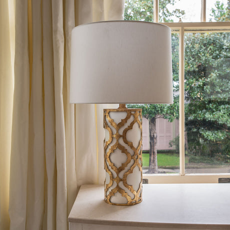 Gilded Nola Table Lamp from the Arabella range. Arabella 1 Light Table Lamp Product Code = GN-ARABELLA-TL-G