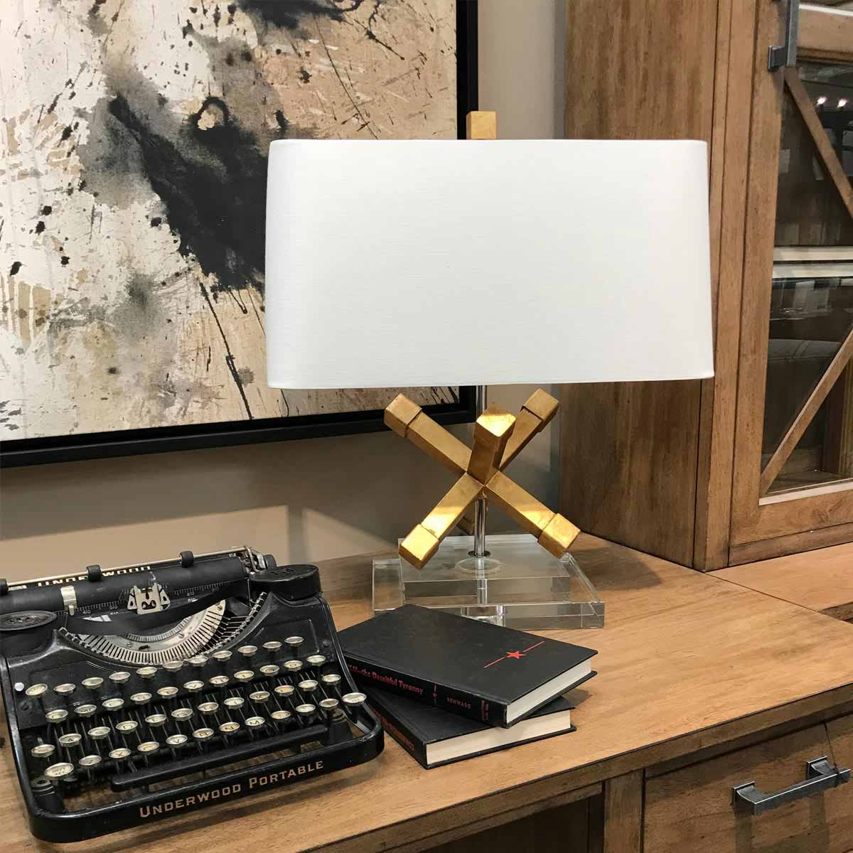 Gilded Nola Table Lamp from the Jackson Square range. Jackson Square 1 Light Table Lamp  Product Code = GN-JACKSON-SQUARE-TL