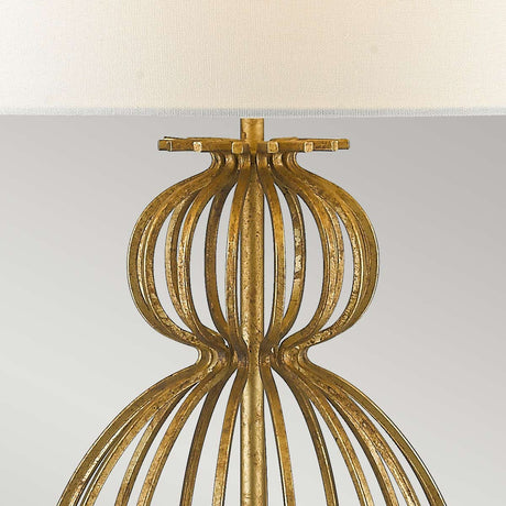 Gilded Nola Table Lamp from the Lafitte range. Lafitte 1 Light Table Lamp  - Distressed Gold Product Code = GN-LAFITTE-TL-GD