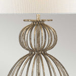 Gilded Nola Table Lamp from the Lafitte range. Lafitte 1 Light Table Lamp  - Distressed Silver Product Code = GN-LAFITTE-TL-SV