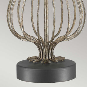 Gilded Nola Table Lamp from the Lafitte range. Lafitte 1 Light Table Lamp  - Distressed Silver Product Code = GN-LAFITTE-TL-SV