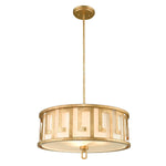 Gilded Nola Pendant from the Lemuria range. Lemuria 3 Light Duo-Mount Large Pendant Product Code = GN-LEMURIA-P-L