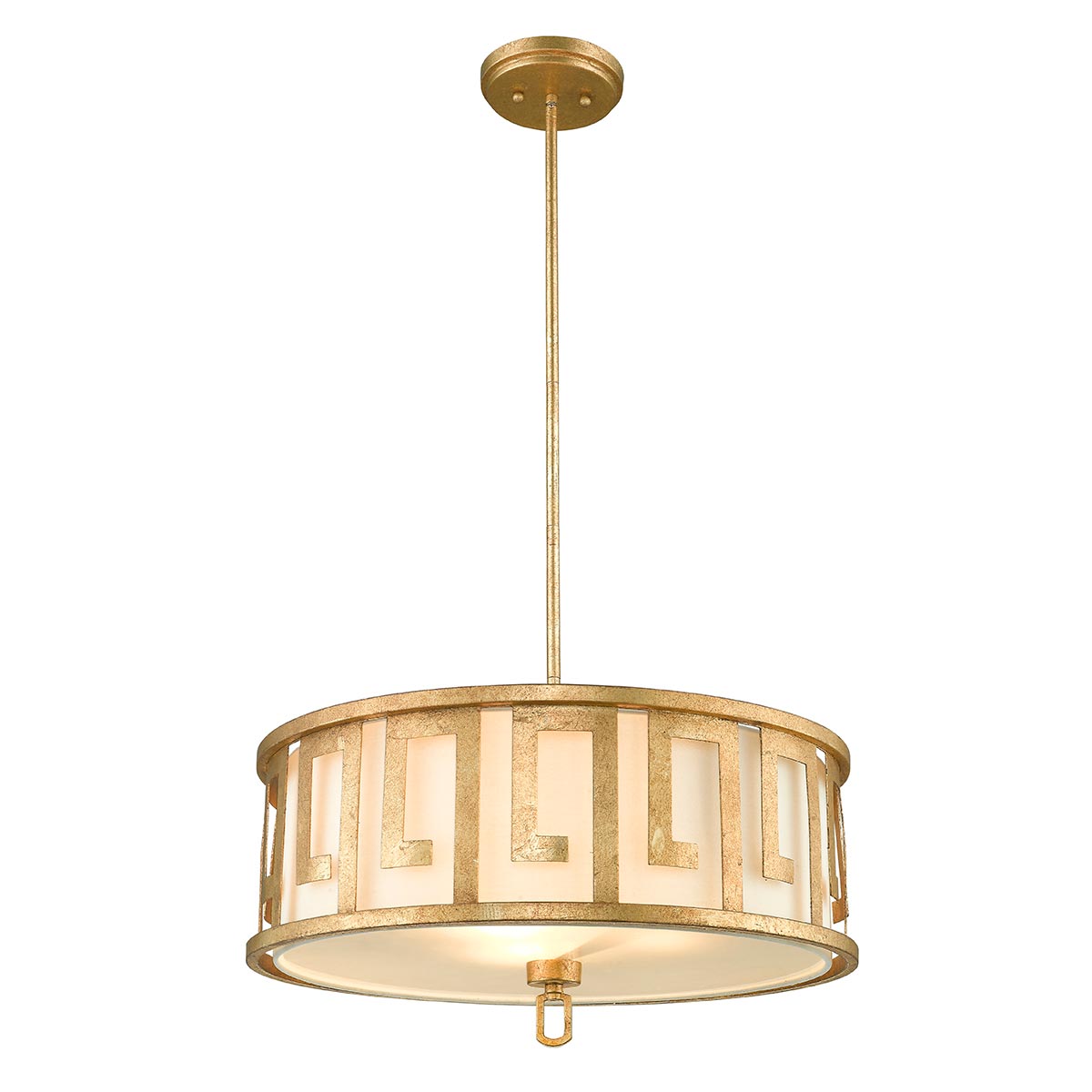 Gilded Nola Pendant from the Lemuria range. Lemuria 3 Light Duo-Mount Large Pendant Product Code = GN-LEMURIA-P-L