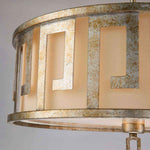 Gilded Nola Pendant from the Lemuria range. Lemuria 3 Light Duo-Mount Large Pendant Product Code = GN-LEMURIA-P-L