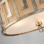 Gilded Nola Pendant from the Lemuria range. Lemuria 3 Light Duo-Mount Large Pendant Product Code = GN-LEMURIA-P-L