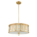 Gilded Nola Pendant from the Lemuria range. Lemuria 3 Light Duo-Mount Large Pendant Product Code = GN-LEMURIA-P-L