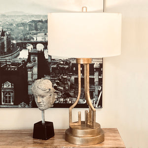 Gilded Nola Table Lamp from the Lemuria range. Lemuria 1 Light Table Lamp  Product Code = GN-LEMURIA-TL