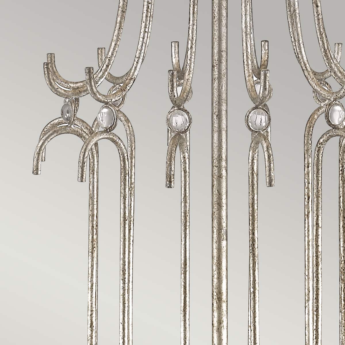 Gilded Nola Table Lamp from the Stella range. Stella 1 Light Table Lamp - Distressed Silver Product Code = GN-STELLA-TL-SV
