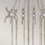 Gilded Nola Table Lamp from the Stella range. Stella 1 Light Table Lamp - Distressed Silver Product Code = GN-STELLA-TL-SV