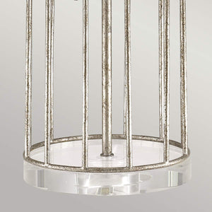 Gilded Nola Table Lamp from the Stella range. Stella 1 Light Table Lamp - Distressed Silver Product Code = GN-STELLA-TL-SV