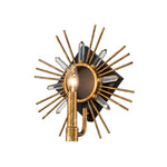 Gilded Nola Wall Light from the Sun King range. Sun King 1lt Wall Light - Gold Leaf Product Code = GN-SUN-KING-1-G