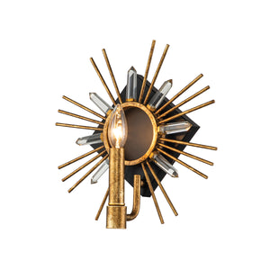 Gilded Nola Wall Light from the Sun King range. Sun King 1lt Wall Light - Gold Leaf Product Code = GN-SUN-KING-1-G