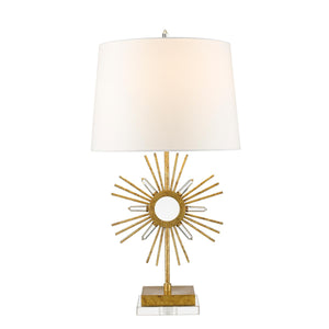 Gilded Nola Table Lamp from the Sun King range. Sun King 1 Light Table Lamp  Product Code = GN-SUN-KING-TL