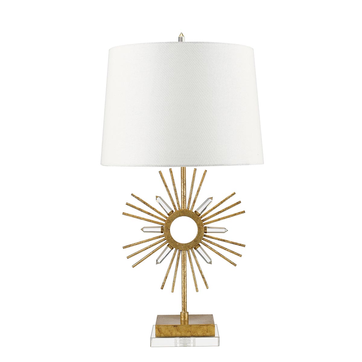 Gilded Nola Table Lamp from the Sun King range. Sun King 1 Light Table Lamp  Product Code = GN-SUN-KING-TL