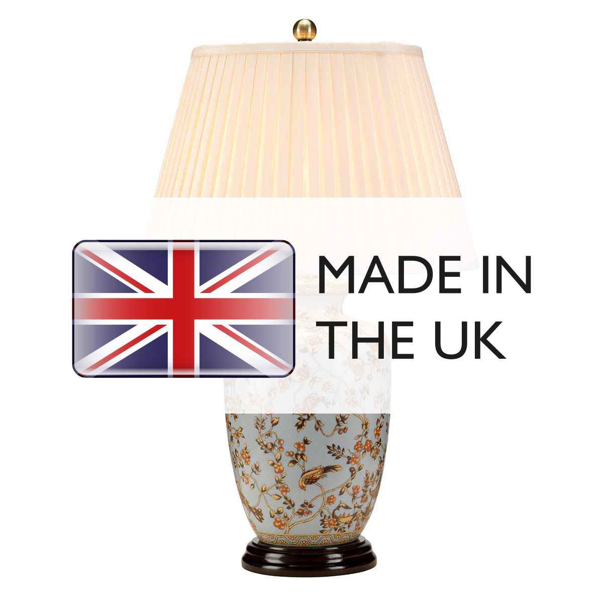 Elstead Lighting Table Lamp from the Gold Birds range. Gold Birds 1 Light Table Lamp – SKU GOLD-BIRDS-TL