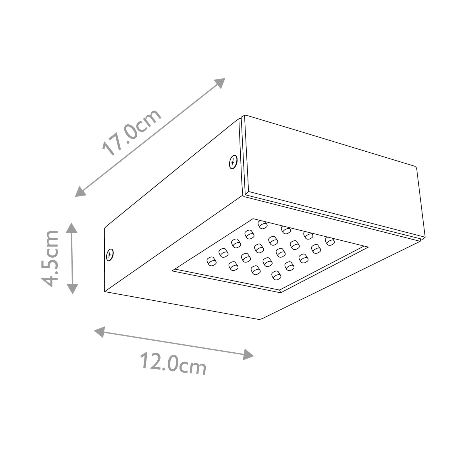 Garden Zone Spot Lights from the Beta range. Beta Above Door Light Product Code = GZ-BETA16
