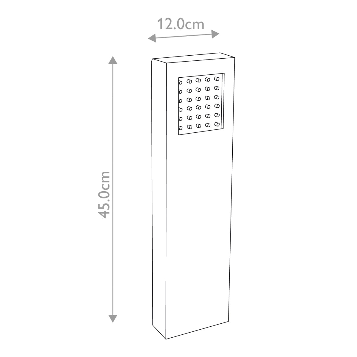 Garden Zone Spot Lights from the Beta range. Beta Mini Bollard Light Double Sided Product Code = GZ-BETA17