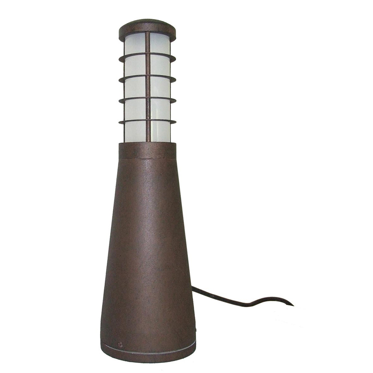 Garden Zone Bollard from the Beta range. Beta Aluminium 4-Ring Bollard - Iron Product Code = GZ-BETA6