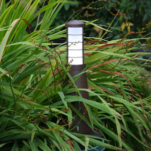 Garden Zone Bollard from the Beta range. Beta Aluminium 4-Ring Bollard - Iron Product Code = GZ-BETA6