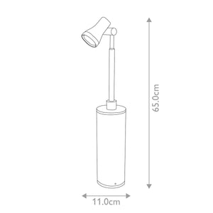 Garden Zone Spot Lights from the Beta range. Beta Single Head Post Spotlight Product Code = GZ-BETA9