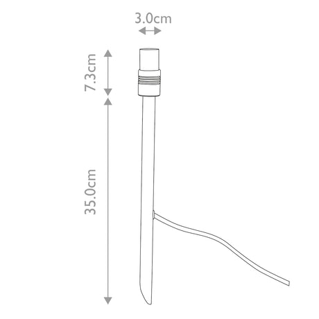 Garden Zone Spot Lights from the Ambleside range. Ambleside 1 x 12V ambient light and spike with 1m cable Product Code = GZCC-AMBLE-1S