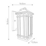 Garden Zone Outdoor Wall Light from the Chedworth range. Chedworth 1 Light Wall Lantern – SKU GZH-CHW2