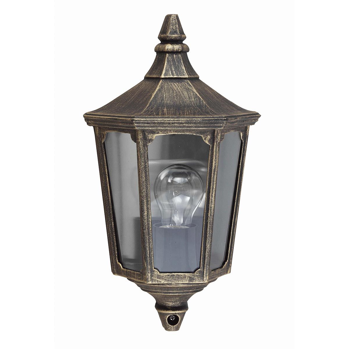 Garden Zone Outdoor Wall Light from the Cricklade range. Cricklade 1 Light Half Lantern – SKU GZH-CKL7