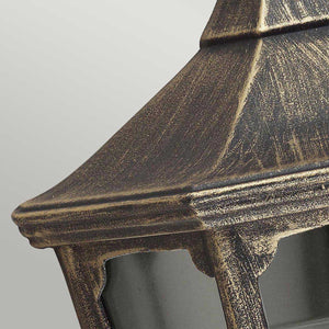 Garden Zone Outdoor Wall Light from the Cricklade range. Cricklade 1 Light Half Lantern Product Code = GZH-CKL7