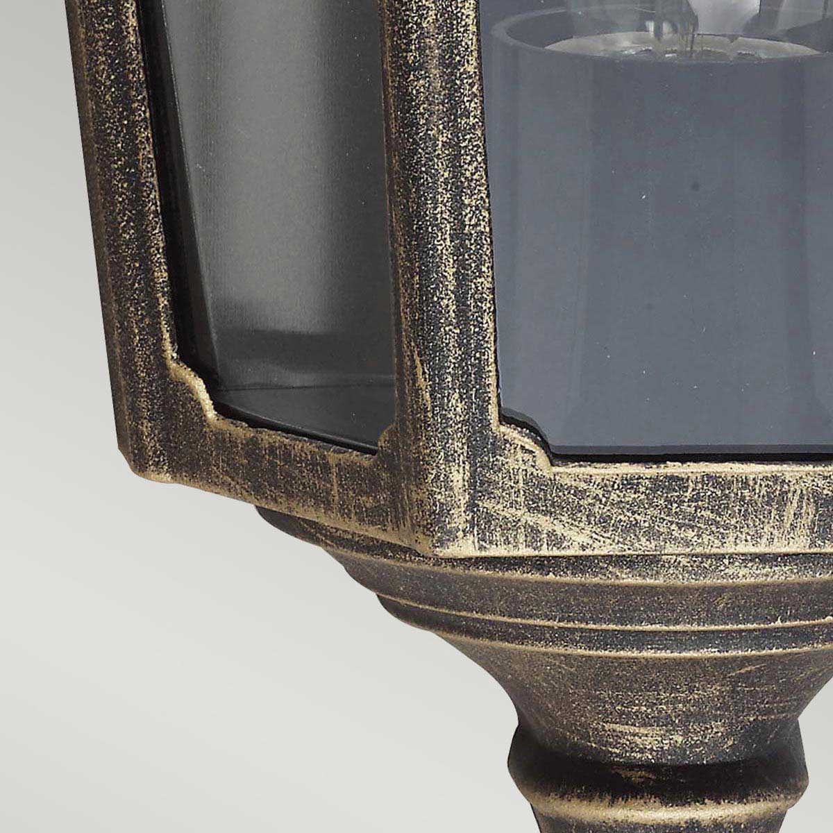 Garden Zone Outdoor Wall Light from the Cricklade range. Cricklade 1 Light Half Lantern Product Code = GZH-CKL7