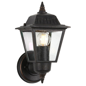 Garden Zone Outdoor Wall Light from the Highnam range. Highnam 1 Light Wall Lantern Product Code = GZH-HN1