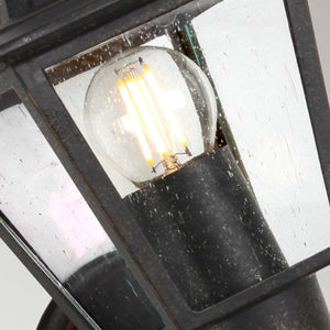 Garden Zone Outdoor Wall Light from the Highnam range. Highnam 1 Light Wall Lantern Product Code = GZH-HN1