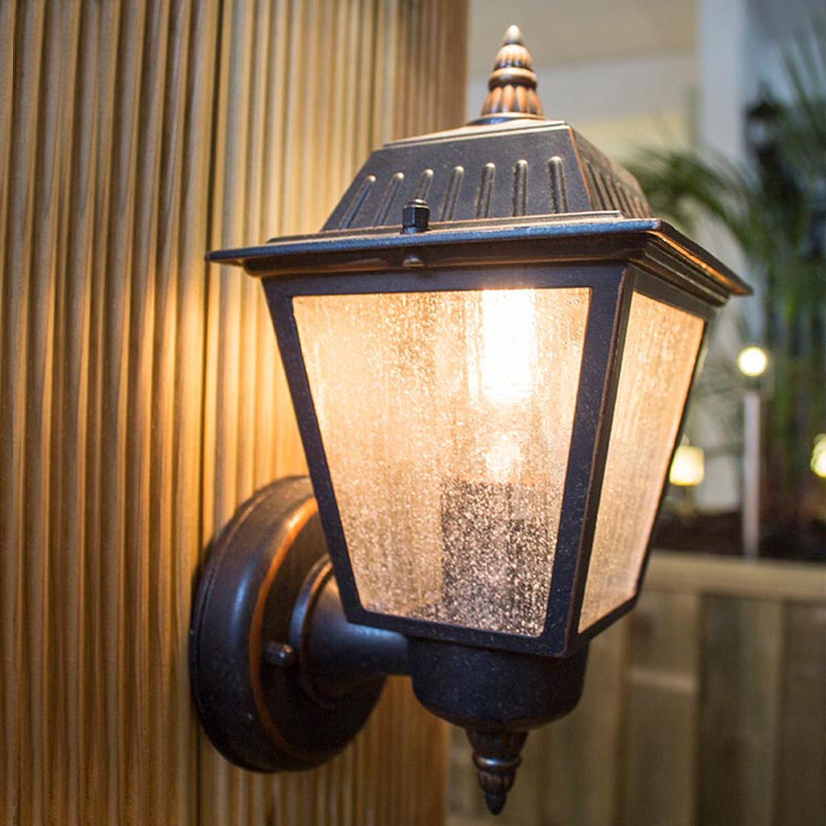 Garden Zone Outdoor Wall Light from the Highnam range. Highnam 1 Light Wall Lantern Product Code = GZH-HN1