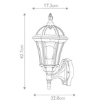 Garden Zone Outdoor Wall Light from the Ledbury range. Ledbury 1 Light Wall Lantern – SKU GZH-LB1