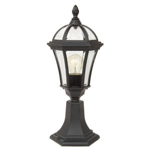 Garden Zone Pedestal Lantern from the Ledbury range. Ledbury 1 Light Pedestal Lantern Product Code = GZH-LB3