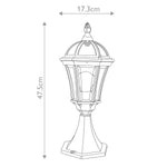 Garden Zone Pedestal Lantern from the Ledbury range. Ledbury 1 Light Pedestal Lantern – SKU GZH-LB3