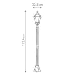 Garden Zone Lamp Post from the Ledbury range. Ledbury 1 Light Lamp Post – SKU GZH-LB5