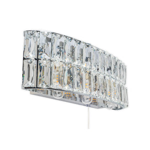 Magnalux Haley 3 Light Polished Chrome Bathroom Wall Light Part Number - HAL03CHWL