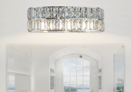 Magnalux Haley 3 Light Polished Chrome Bathroom Wall Light Part Number - HAL03CHWL