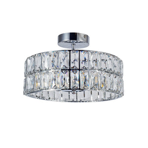 Magnalux Haley 4 Light Polished Chrome Bathroom Crystal Ceiling Light Part Number - HAL04CH