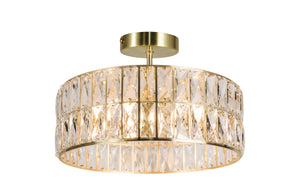 Magnalux Haley 6 Light Satin Brass Bathroom Crystal Part Number - HAL06SB