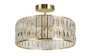 Magnalux Haley 6 Light Satin Brass Bathroom Crystal Part Number - HAL06SB