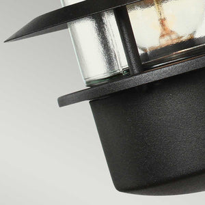 Elstead Lighting Outdoor Wall Light from the Helsingor range. Helsingor 1 Light Wall Lantern Product Code = HELSINGOR-BK