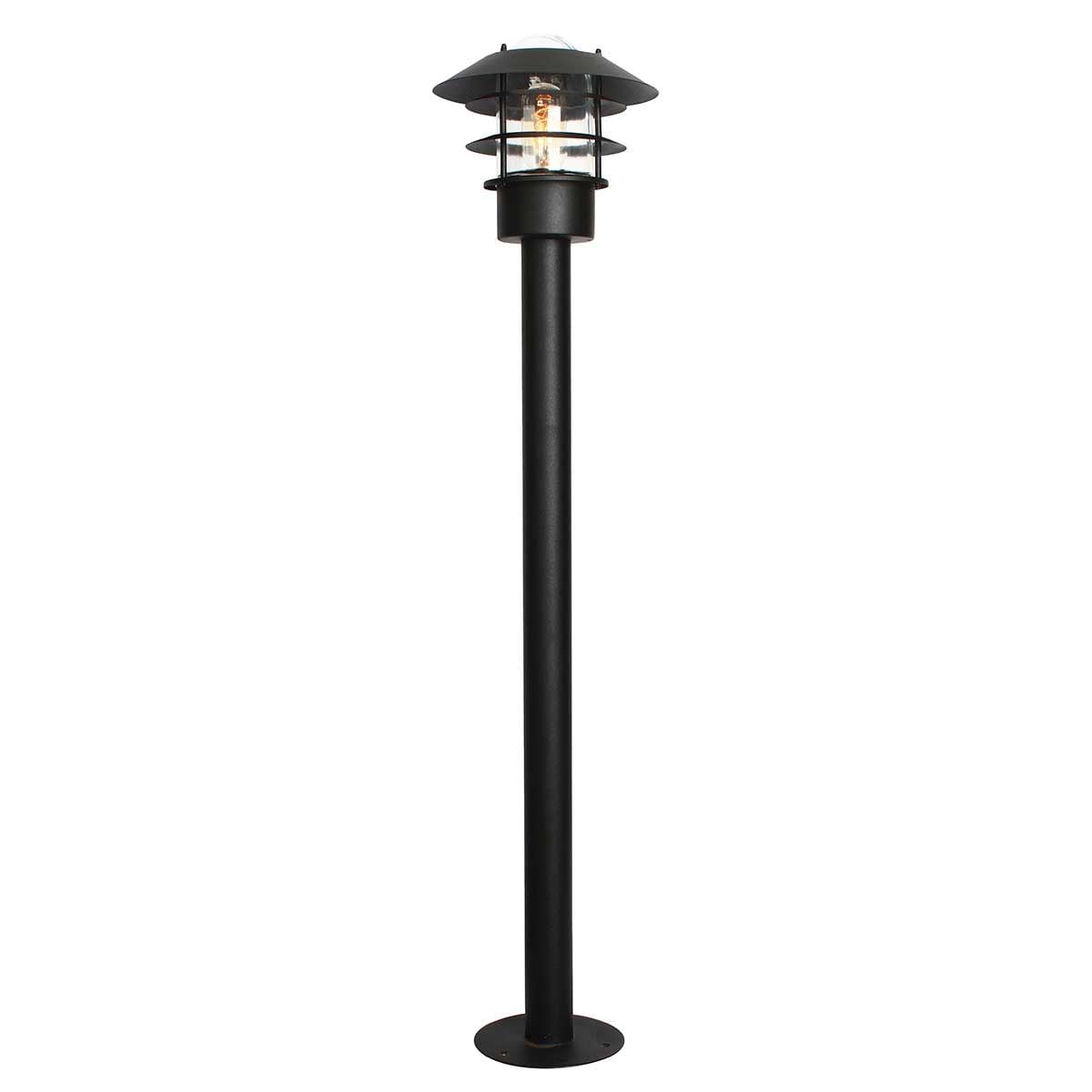 Elstead Lighting Bollard from the Helsingor range. Helsingor 1 Light Bollard Lantern – SKU HELSINGOR-BOL-BK