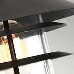 Elstead Lighting Pedestal Lantern from the Helsingor range. Helsingor 1 Light Pedestal Lantern Product Code = HELSINGOR-PED-BK
