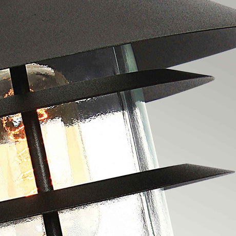 Elstead Lighting Pedestal Lantern from the Helsingor range. Helsingor 1 Light Pedestal Lantern Product Code = HELSINGOR-PED-BK