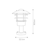 Elstead Lighting Pedestal Lantern from the Helsingor range. Helsingor 1 Light Pedestal Lantern – SKU HELSINGOR-PED-BK