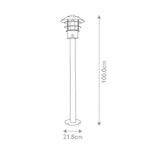 Elstead Lighting Bollard from the Helsingor range. Helsingor 1 Light Bollard Lantern with PIR – SKU HELSINGOR-PIR-BOL-BK